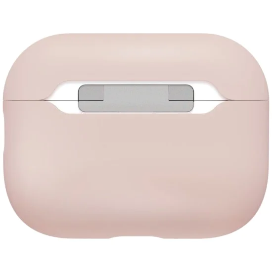 Калъф за AirPods Pro 3 - UNIQ Lino Hybrid Liquid Silicon - Розов (Blush Pink)