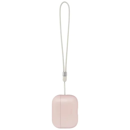 Калъф за AirPods Pro 3 - UNIQ Lino Hybrid Liquid Silicon - Розов (Blush Pink)