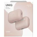 Калъф за AirPods Pro 3 - UNIQ Lino Hybrid Liquid Silicon - Розов (Blush Pink)
