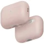 Калъф за AirPods Pro 3 - UNIQ Lino Hybrid Liquid Silicon - Розов (Blush Pink)