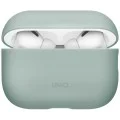 Калъф за AirPods Pro 3 - UNIQ Lino Hybrid Liquid Silicon - Зелен (Iceplant Green)