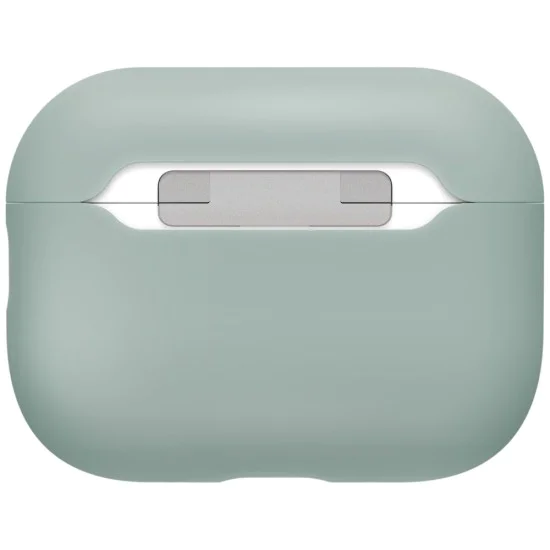 Калъф за AirPods Pro 3 - UNIQ Lino Hybrid Liquid Silicon - Зелен (Iceplant Green)