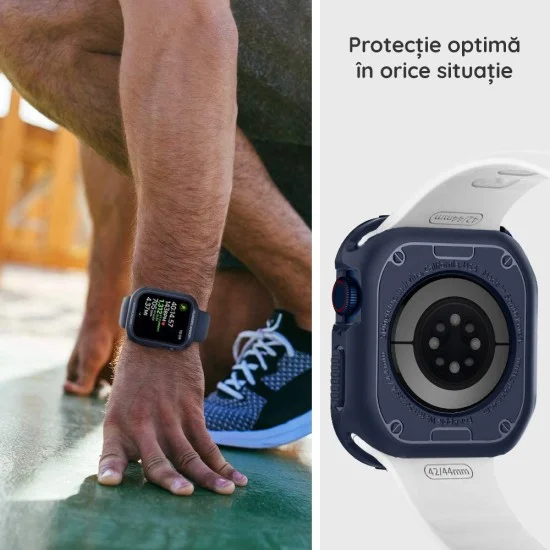 Калъф за Apple Watch 12 42mm Rugged Armor (ACS11877) - Spigen - Матиран черен
