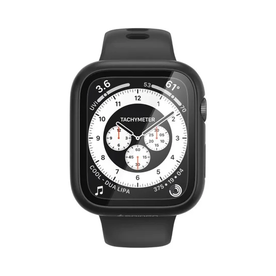 Калъф за Apple Watch SE 3 / SE 2 / SE / 6 / 5 / 4 (44mm) - Thin Fit 360 (ACS11592) - Spigen - Черен