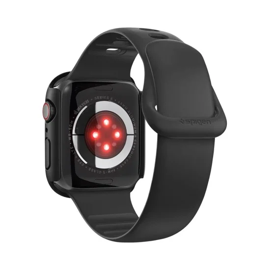Калъф за Apple Watch SE 3 / SE 2 / SE / 6 / 5 / 4 (44mm) - Thin Fit 360 (ACS11592) - Spigen - Черен