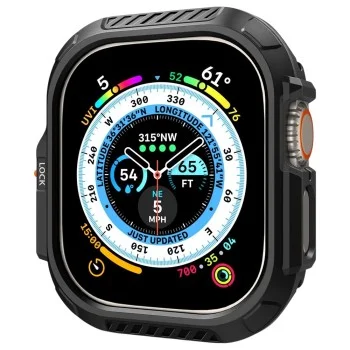 Калъф за Apple Watch Ultra 4 / 3 / 2 / 1 (49mm) - Lock Fit (ACS06208) - Spigen - Черен