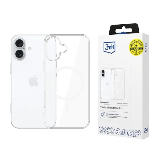 Калъф Clear MagCase 3mk - iPhone 16 - Прозрачен
