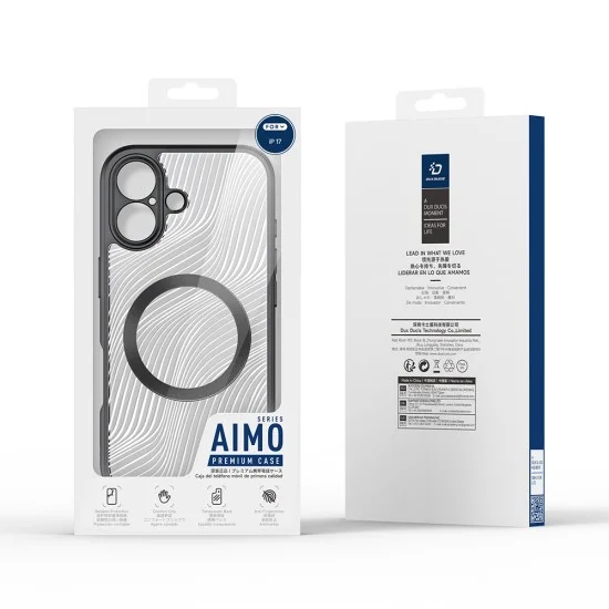 Калъф Dux Ducis Aimo MagSafe Series - iPhone 17 - Черен