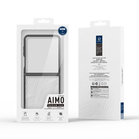 Калъф Dux Ducis Aimo Series - Samsung Galaxy Z Flip7 - Черен