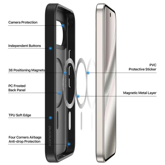 Калъф Dux Ducis Yind MagSafe Series - Google Pixel 11 / 11 Pro / 10 / 10 Pro / 9 / 9 Pro - Светлорозов