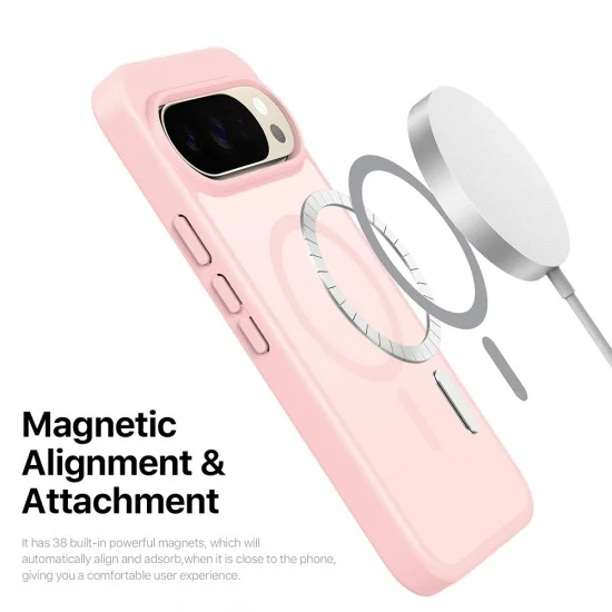 Калъф Dux Ducis Yind MagSafe Series - Google Pixel 11 / 11 Pro / 10 / 10 Pro / 9 / 9 Pro - Светлорозов