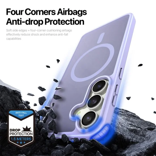 Калъф Dux Ducis Yind MagSafe Series - Samsung Galaxy S26 FE / Samsung Galaxy S25 FE - Светлолилав
