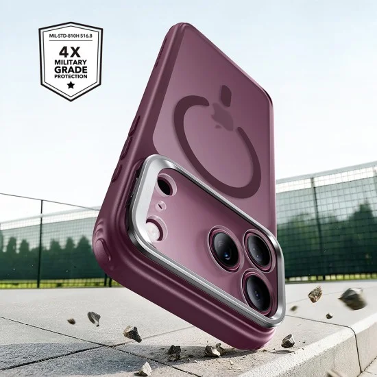 Калъф ESR Classic Hybrid HaloLock Kickstand - iPhone 18 Pro Max / iPhone 17 Pro Max - Матово бордо