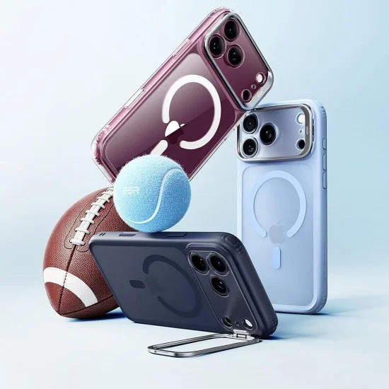 Калъф ESR Classic Hybrid HaloLock Kickstand - iPhone 18 Pro Max / iPhone 17 Pro Max - Матово бордо
