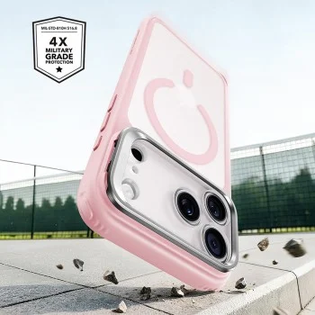Калъф ESR Classic Hybrid HaloLock Kickstand - iPhone 18 Pro Max / iPhone 17 Pro Max - Матово розов