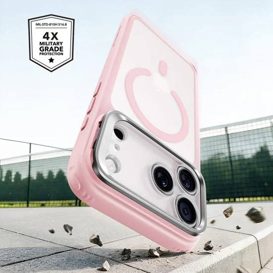 Калъф ESR Classic Hybrid HaloLock Kickstand - iPhone 18 Pro Max / iPhone 17 Pro Max - Матово розов