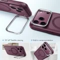 Калъф ESR Classic Hybrid HaloLock Kickstand - iPhone 18 Pro / iPhone 17 Pro - Матово бордо