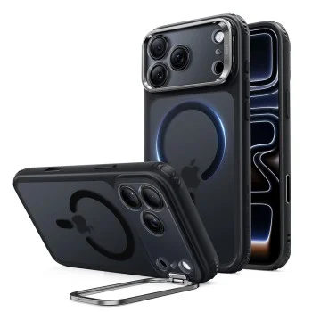 Калъф ESR Classic Hybrid HaloLock Kickstand - iPhone 18 Pro / iPhone 17 Pro - Матово черен