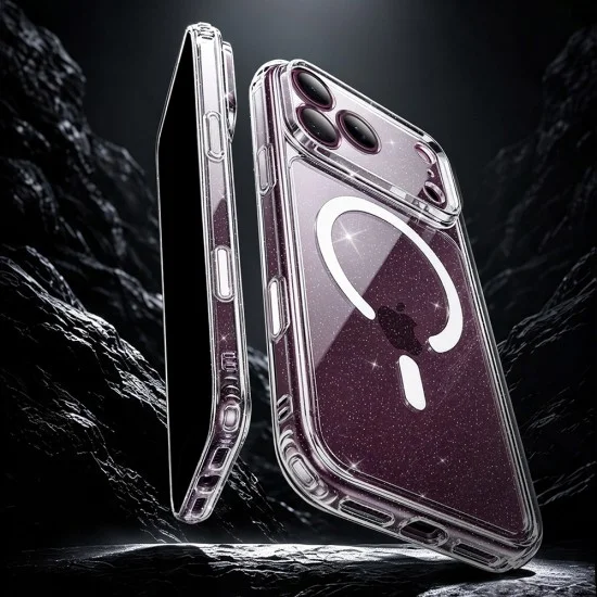 Калъф ESR Classic Hybrid HaloLock - iPhone 18 Pro Max / iPhone 17 Pro Max - Прозрачен със блясък