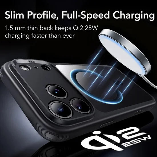 Калъф ESR Classic Hybrid HaloLock - iPhone 18 Pro Max / iPhone 17 Pro Max - Прозрачно черен