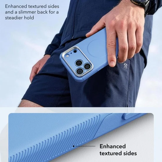 Калъф ESR Cyber Armor Kickstand - iPhone 18 Pro Max / iPhone 17 Pro Max - Светло син