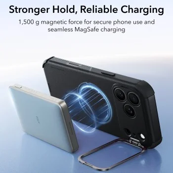 Калъф ESR Cyber Armor Kickstand - iPhone 18 Pro / iPhone 17 Pro - Черен