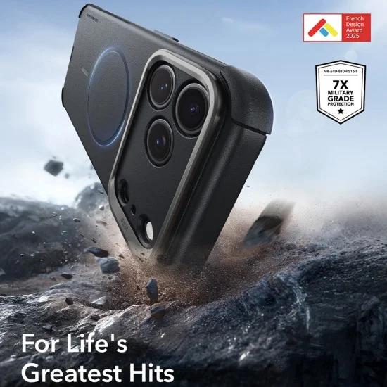 Калъф ESR Cyber Armor Kickstand - iPhone 18 Pro / iPhone 17 Pro - Черен