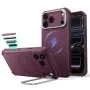 Калъф ESR Cyber Armor Kickstand - iPhone 18 Pro / iPhone 17 Pro - Матово бордо