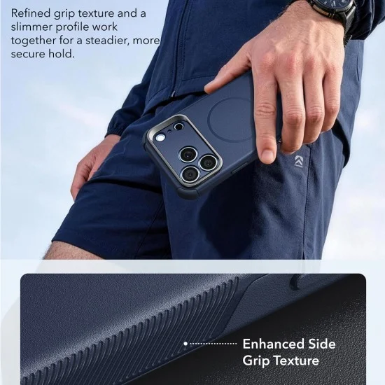 Калъф ESR Cyber Armor Kickstand - iPhone 18 Pro / iPhone 17 Pro - Син