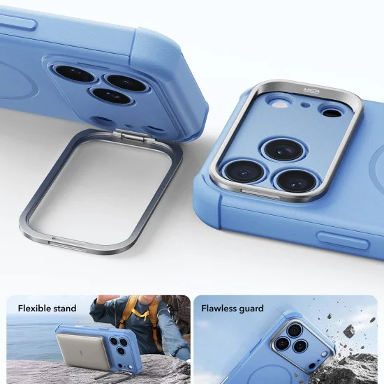 Калъф ESR Cyber Armor Kickstand - iPhone 18 Pro / iPhone 17 Pro - Светло син