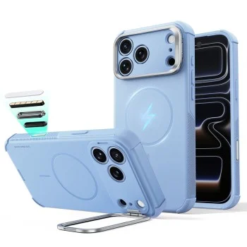 Калъф ESR Cyber Armor Kickstand - iPhone 18 Pro / iPhone 17 Pro - Светло син