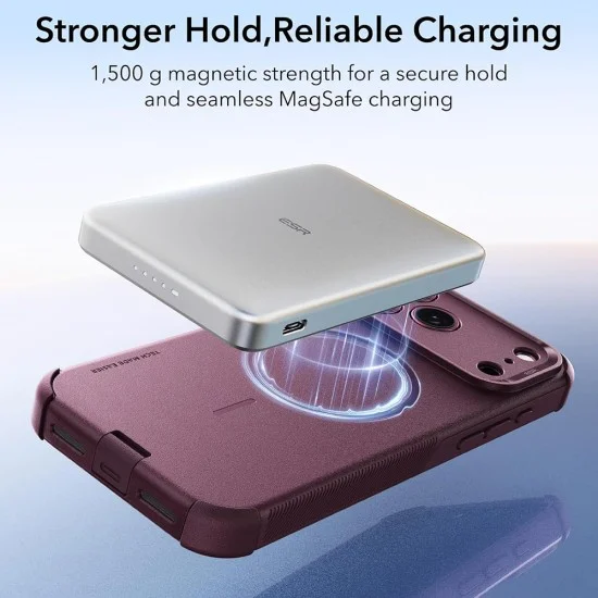 Калъф ESR Cyber Halolock - iPhone 18 Pro Max / iPhone 17 Pro Max - Матово бордо
