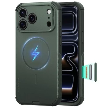Калъф ESR Cyber Halolock - iPhone 18 Pro Max / iPhone 17 Pro Max - Тъмно зелен