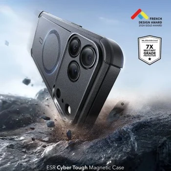 Калъф ESR Cyber Halolock - iPhone 18 Pro / iPhone 17 Pro - Черен