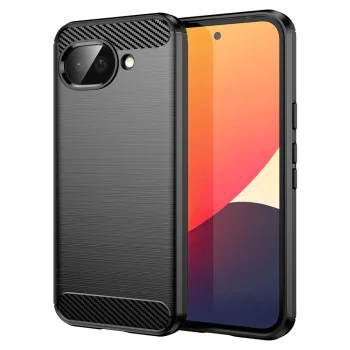 Калъф за Google Pixel 10a - Techsuit Carbon Silicone - Черен