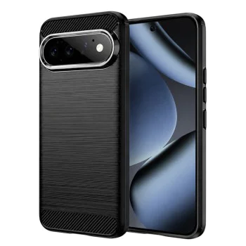 Калъф за Google Pixel 11 / Pixel 11 Pro - Carbon Silicone - Techsuit - Черен