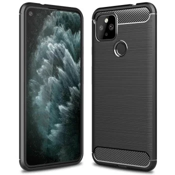 Калъф за Google Pixel 4a 5G - Carbon Silicone - Черен