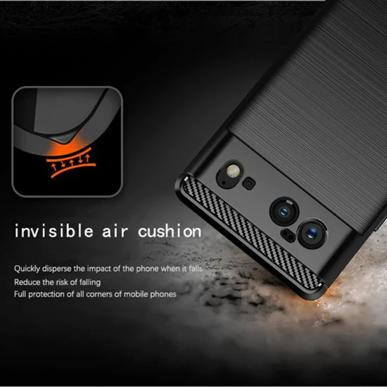 Калъф за Google Pixel 6 - Carbon Silicone - Черен