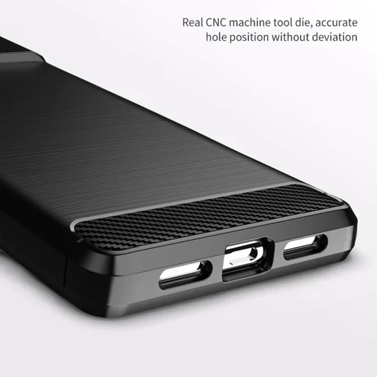 Калъф за Google Pixel 6 - Carbon Silicone - Черен