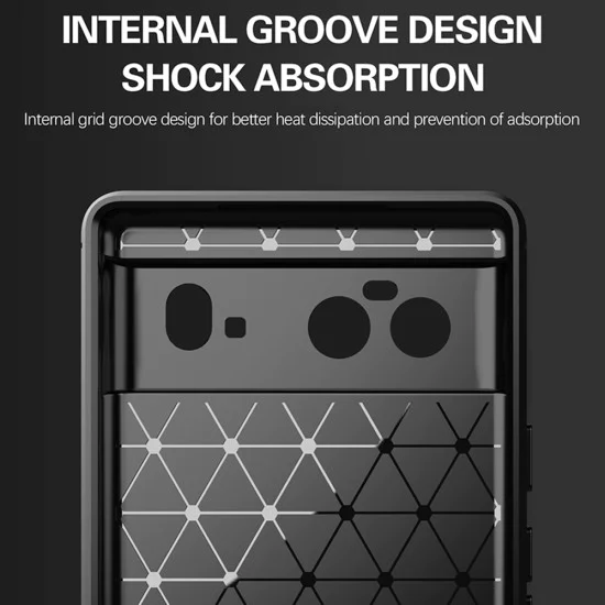 Калъф за Google Pixel 6 - Carbon Silicone - Черен