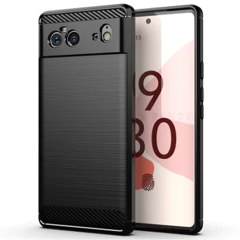Калъф за Google Pixel 6 - Carbon Silicone - Черен