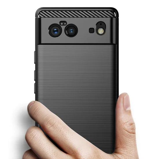 Калъф за Google Pixel 6 - Carbon Silicone - Черен