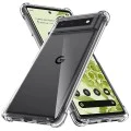 Калъф за Google Pixel 6 Pro - Удароустойчив Прозрачен Силиконов - Прозрачен