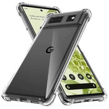 Калъф за Google Pixel 6 - Удароустойчив Прозрачен Силиконов - Прозрачен