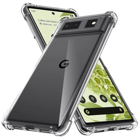 Калъф за Google Pixel 6 - Удароустойчив Прозрачен Силиконов - Прозрачен
