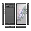 Калъф за Google Pixel 6a - Carbon Silicone - Черен