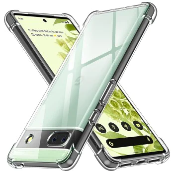 Калъф за Google Pixel 6a - Удароустойчив Прозрачен Силиконов - Прозрачен