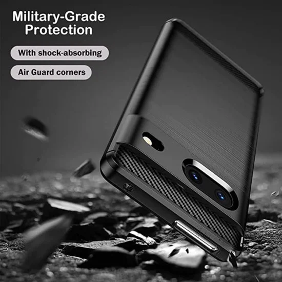 Калъф за Google Pixel 7 - Carbon Silicone - Черен