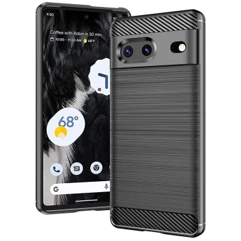 Калъф за Google Pixel 7 - Carbon Silicone - Черен