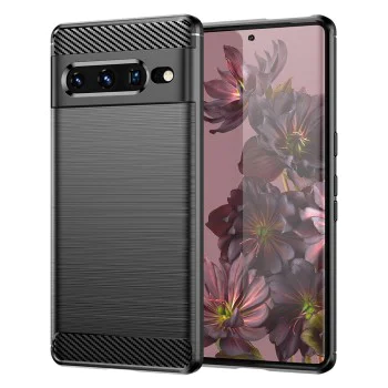 Калъф за Google Pixel 7 Pro - Carbon Silicone - Черен